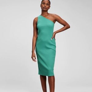 Gap one shoulder rib dress large tall NWT